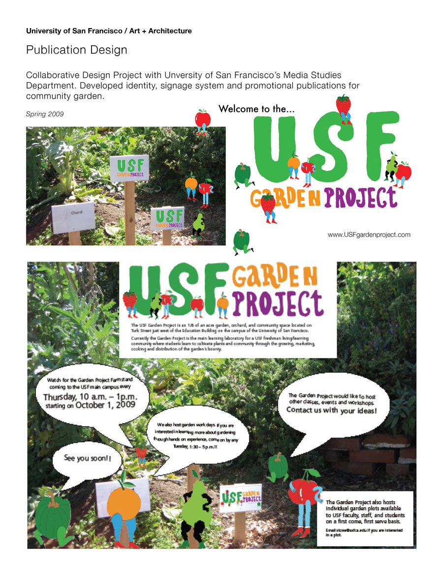 Publication Design: USF Garden Project